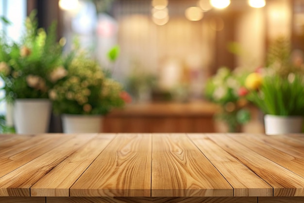 A Peaceful Morning by the Wooden Table