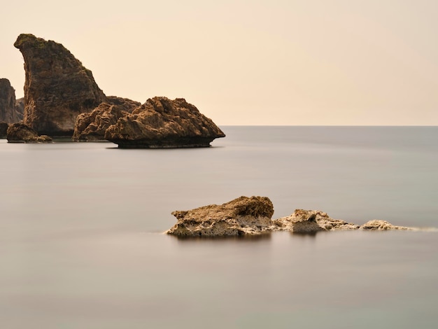 Peaceful sea view and cliffs