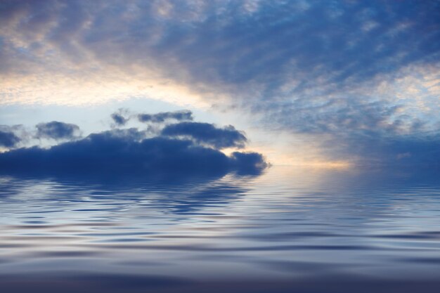 Peaceful waters Cropped shot of the peaceful ocean