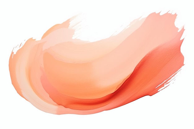 Photo peach brush stroke hand painted illustration watercolor background painted aesthetic look