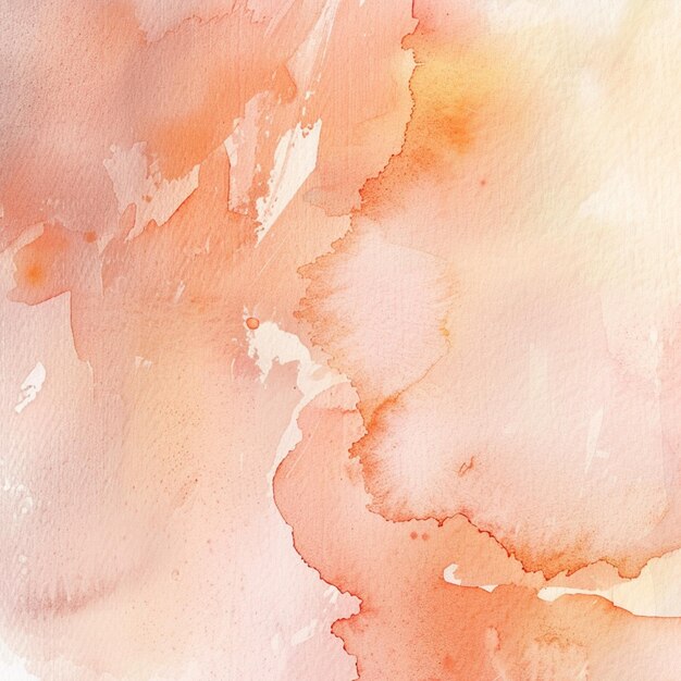 Photo peach brushstrokes watercolor