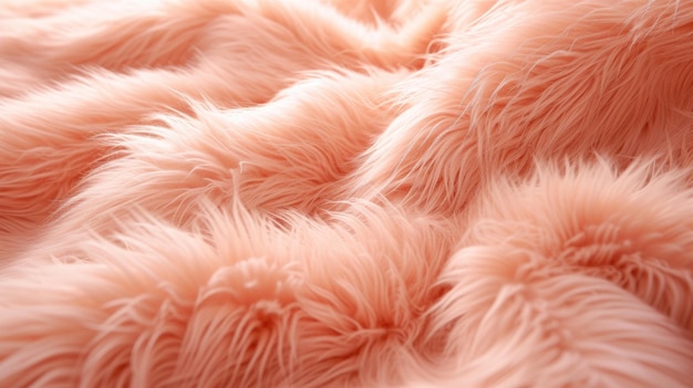 Peach fur texture Generative AI