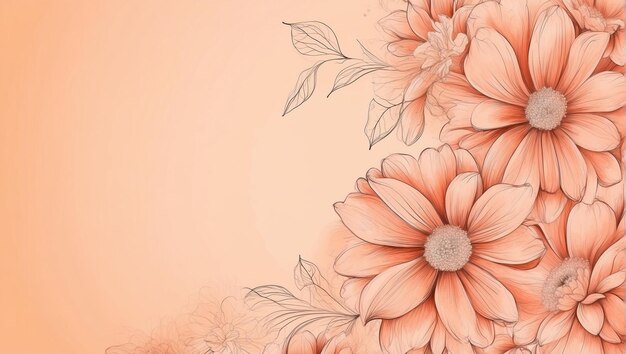 Peach Fuzz Perfection A Color Background Infused with Soft Peach Tones Radiating Warmth