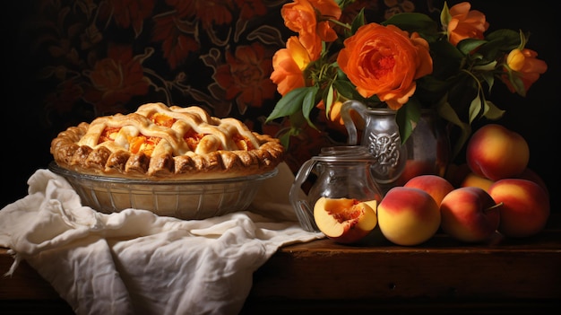 Peach pie