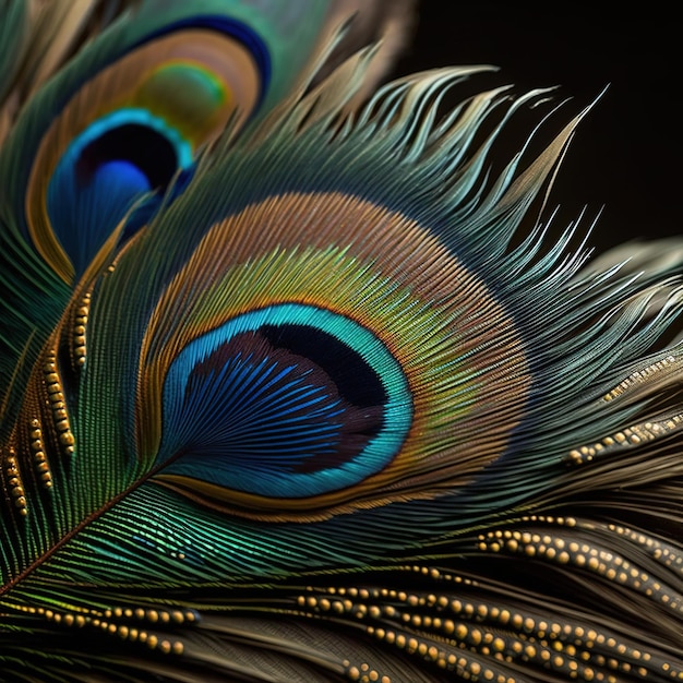 Peacock feather for Janmashtami AI Generated