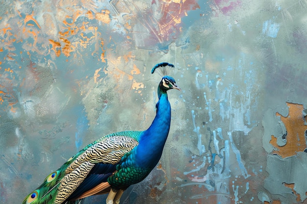 Peacock indian illustration background