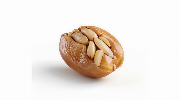 a peanut with the word almond on it