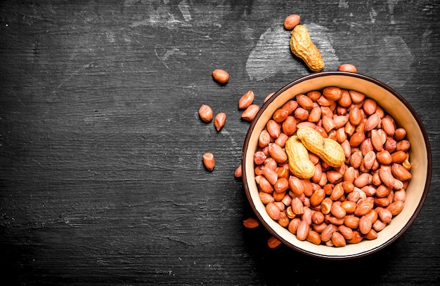 Peanuts in a bowl.