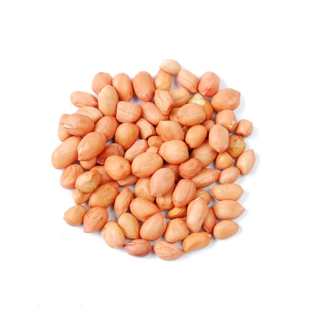 Peanuts isolated on a white background