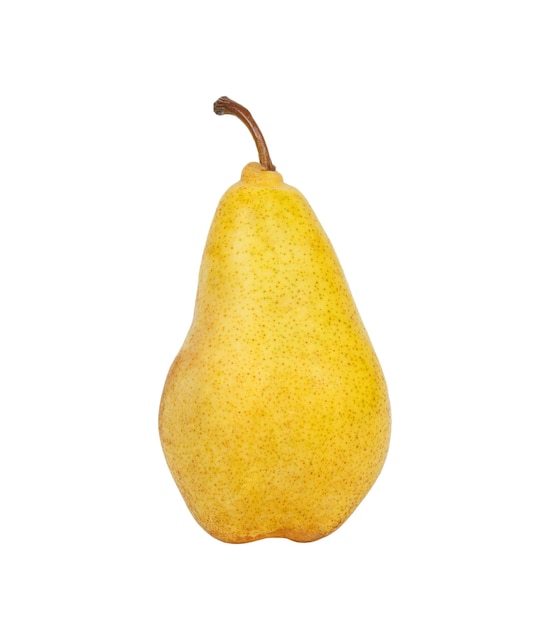 Pears isolated on white background ripe yellow pear