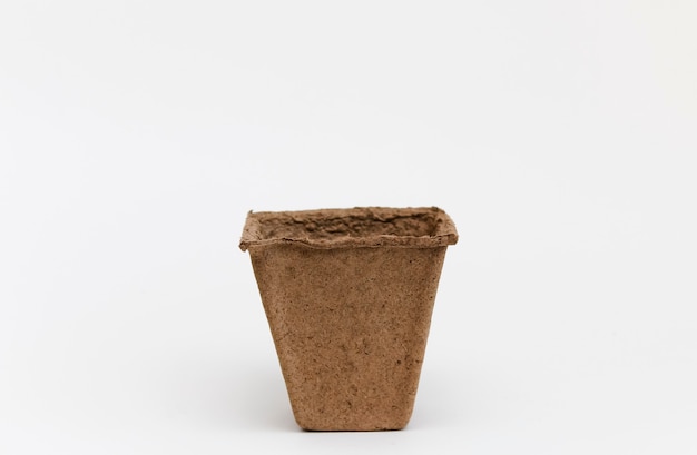 Peat cup for plants gardening and floriculture