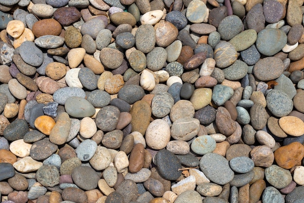 Pebbles sea stones for background