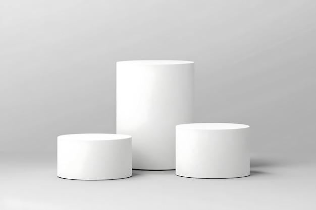 Photo pedestal for display blank podium for product