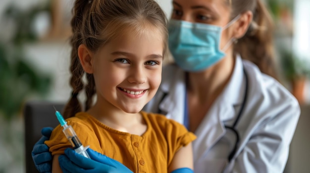 pediatrician providing immunizations and wellchild checks