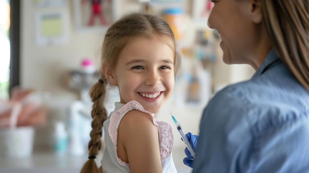 pediatrician providing immunizations and wellchild checks