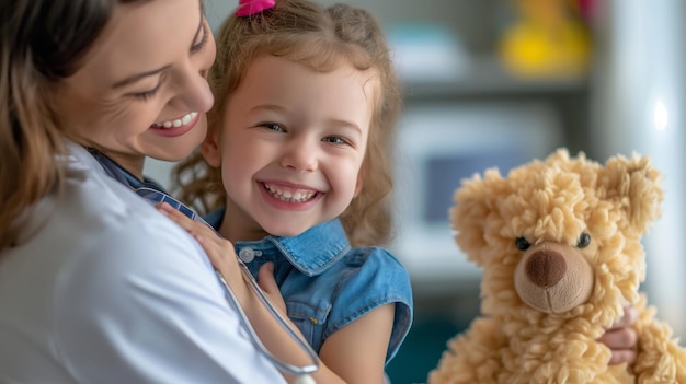 pediatrician providing immunizations and wellchild checks