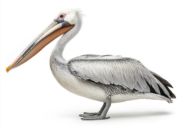 a pelican with a long beak and a long beak