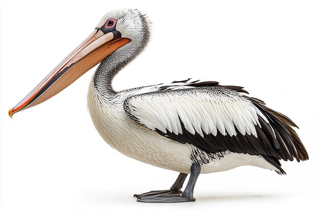 a pelican with a long beak and long beak