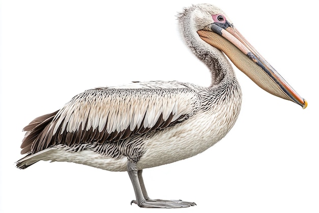 Photo a pelican with a long beak and a long beak