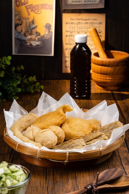 pempek or empekempek is a savoury indonesian fishcake delicacy made of fish and tapioca