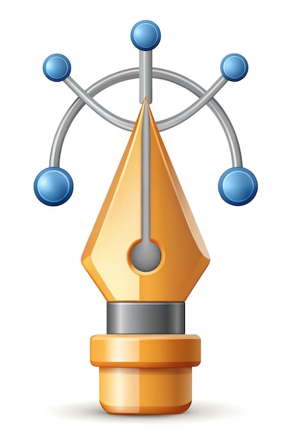 Pen tool cursor The curve control points