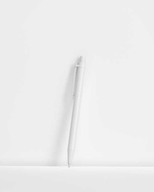 Photo a pen on white background