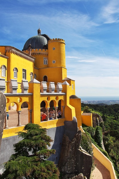 The Pena Palace in Sintra city Portugal