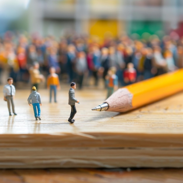 a pencil and a pencil are on a table with a pencil in the middle