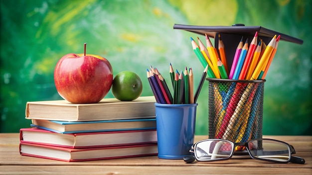 a pencil and pencils are on a table with a pencil and pencils