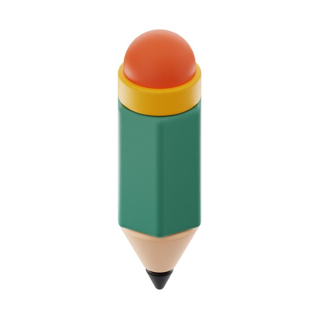 pencil premium user interface design icon 3d rendering on isolated background