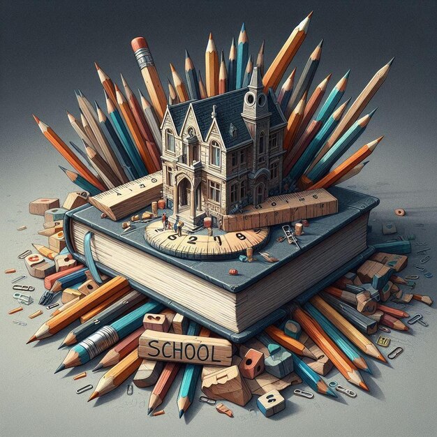 Pencils and a Book