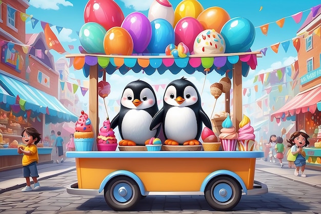 Penguin Ice Cream Bonanza