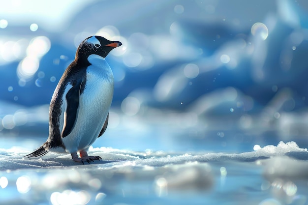 Penguin on ice Generative AI