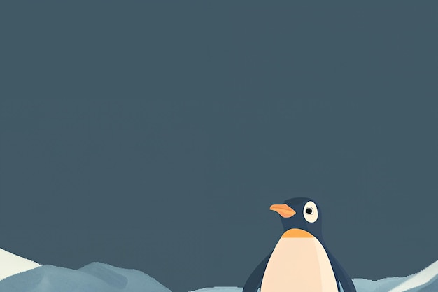 Photo penguin on iceberg