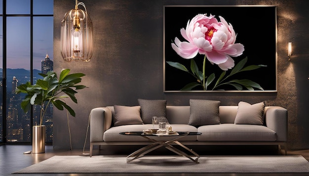 Peony at Night