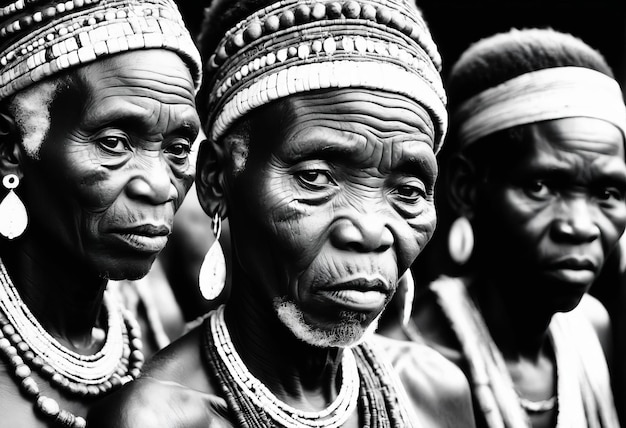 Photo people of africa portraits of african tribal ethnic senior kenya