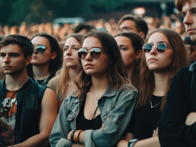 People at the concert generative ai