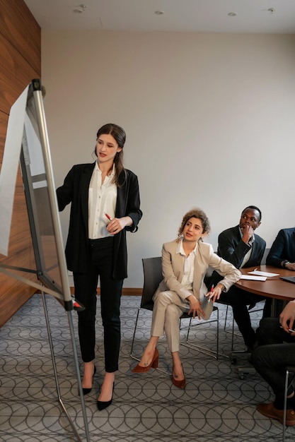 People Having Business Meeting Inside Conference Room