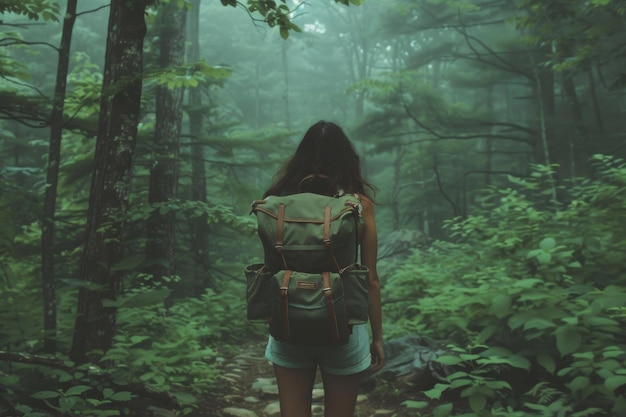 People hiking in mountains enjoying active rest and breathtaking views