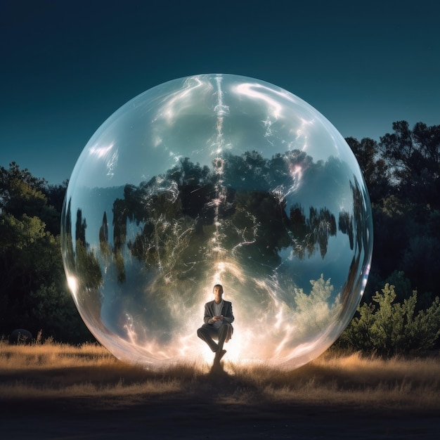 People in its personal bubble feelings and emotions