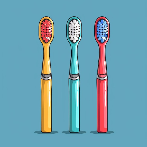 People Most Toothbrush Cartoon Icon