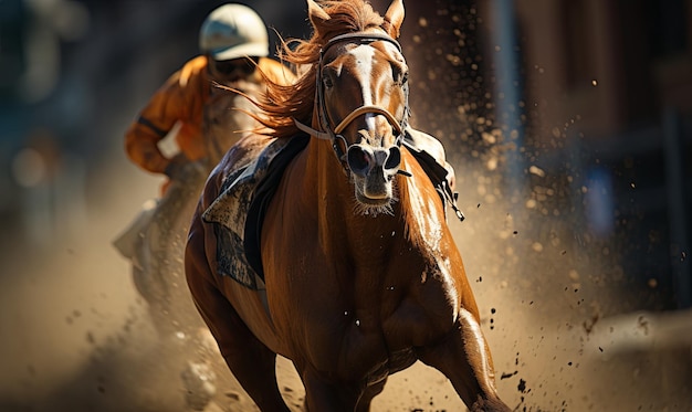 People Riding on Brown Horses