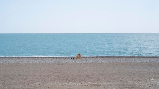 People sitting on the beach