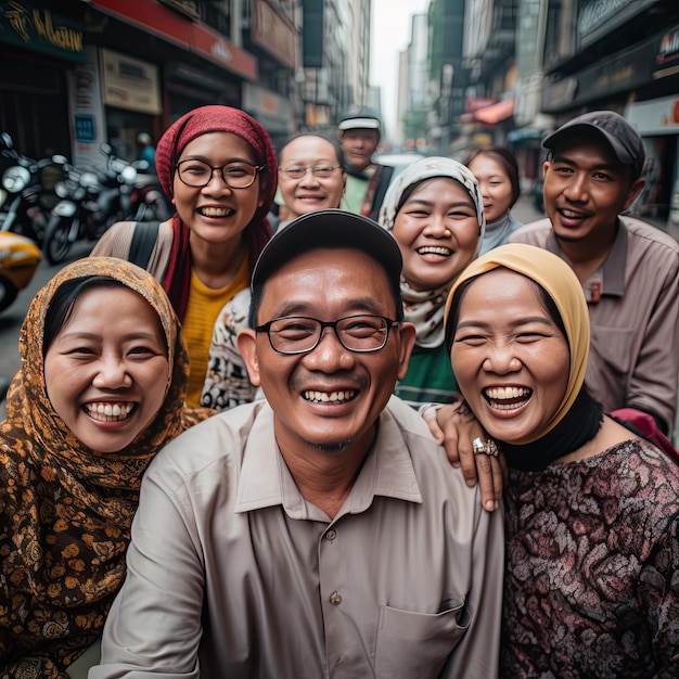 people smiling in Jakarta