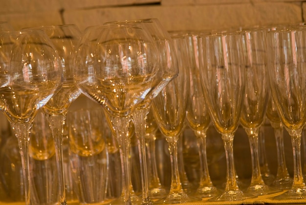 People toasting glasses of sparkling wine