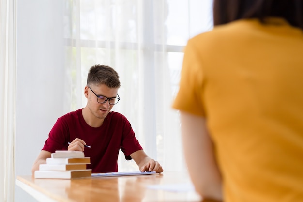 People working and during social distancing