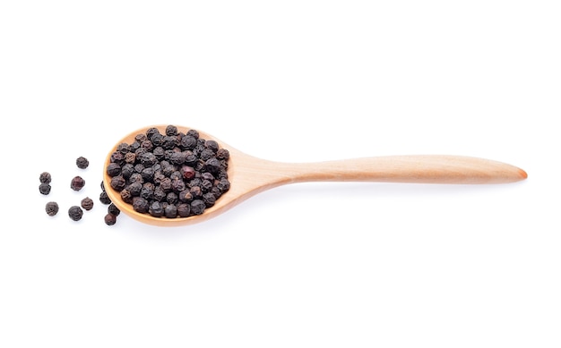 Pepper corn on white background