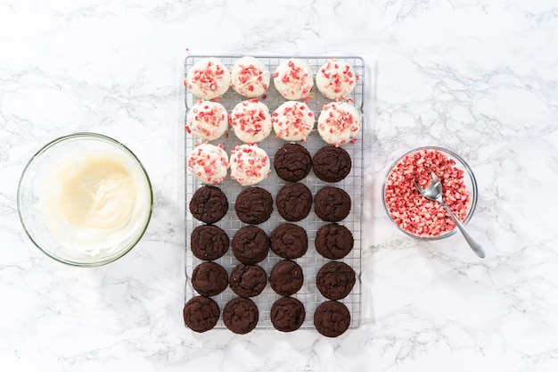 Peppermint White Chocolate Cookies