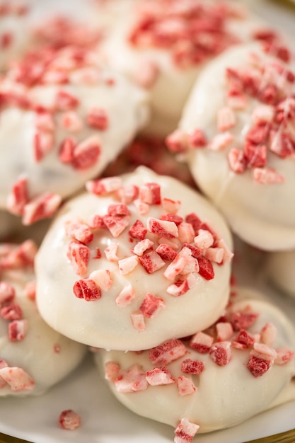 Peppermint White Chocolate Cookies