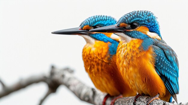 Photo perfect cinematic shot of kingfishers in tree